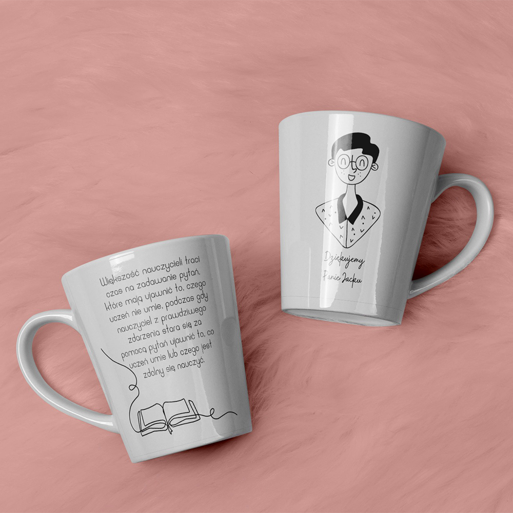 Personalizowany kubek z grafiką „Życzenia na Dzień Nauczyciela” — zdjęcie 2