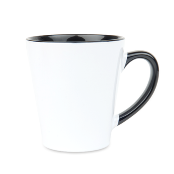 Kubek Ceramiczny Latte 300 ml - biało-czarny