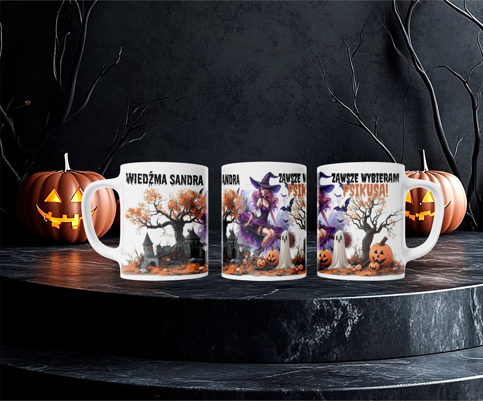 Personalizowany kubek „Kociołek Joanny” – Halloween — zdjęcie 2
