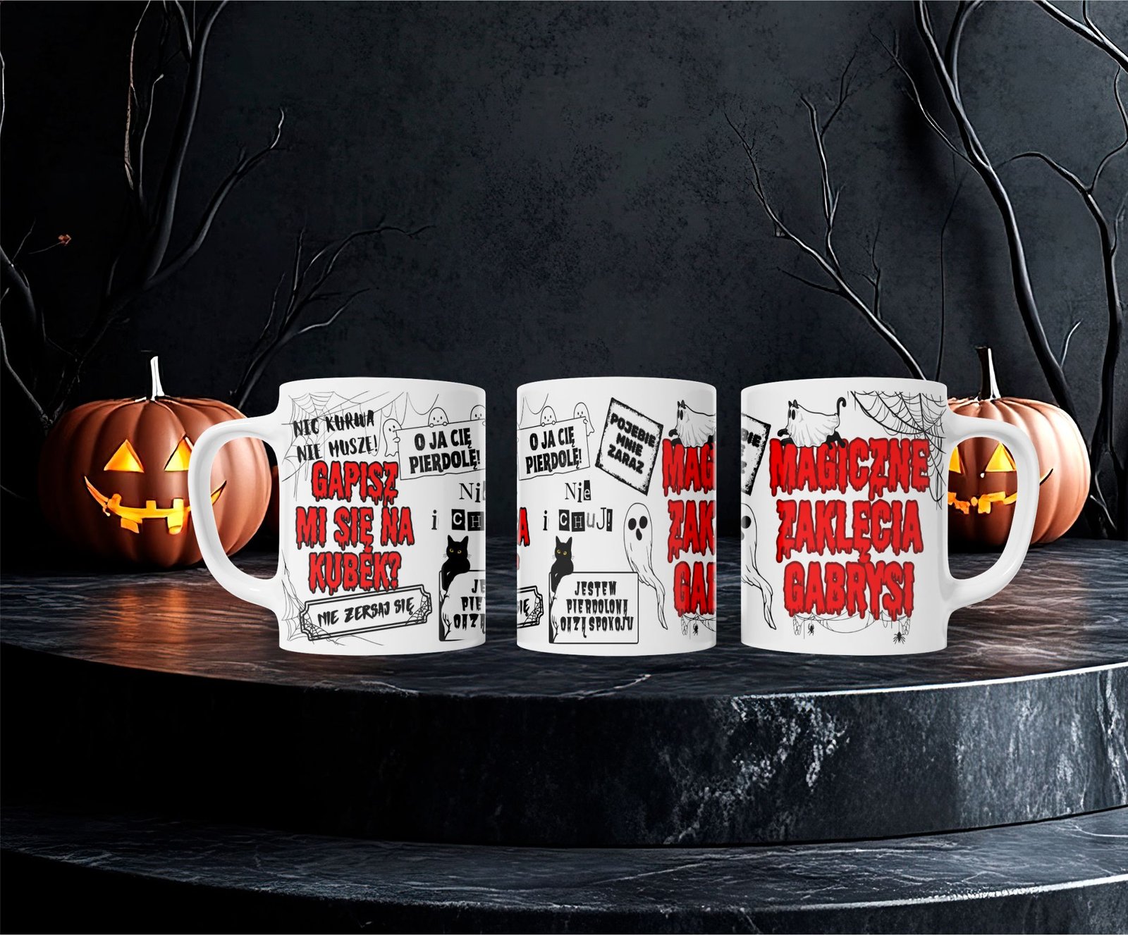 Kubek Personalizowany „Co sie gapisz Mi na kubek - Hallowen" — zdjęcie 2