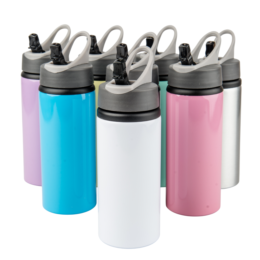 Aluminiowa butla Active 650 ml z ustnikiem – żółta — zdjęcie 4