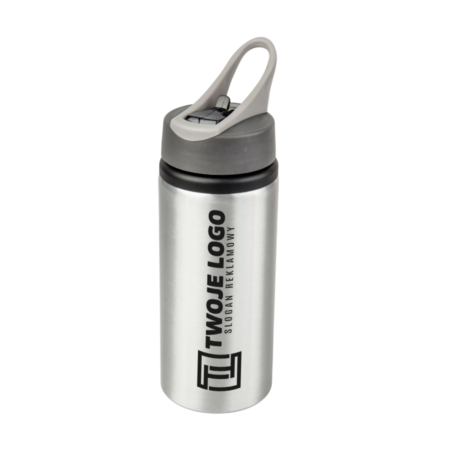 Aluminiowa butla Active 650 ml z ustnikiem – srebrny — zdjęcie 3