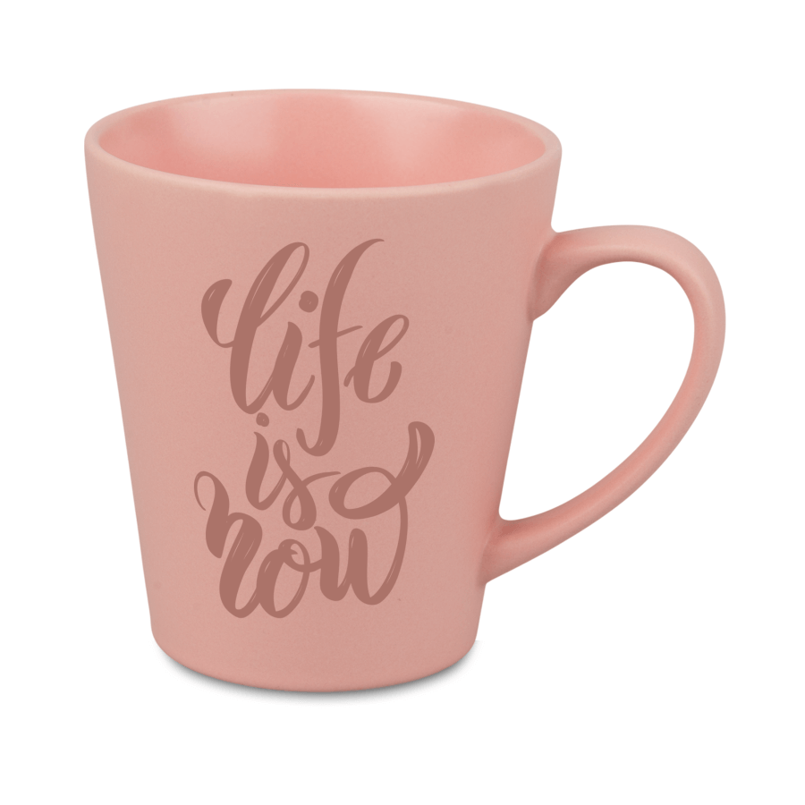 Kubek Latte Mały Light 300ml Matowy - różowy — zdjęcie 3