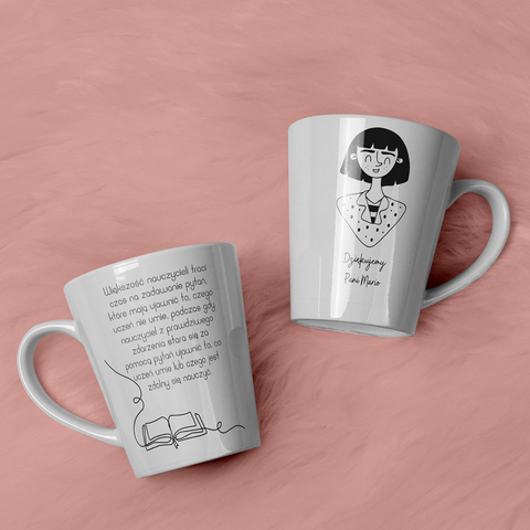 Personalizowany kubek z grafiką „Życzenia na Dzień Nauczyciela”