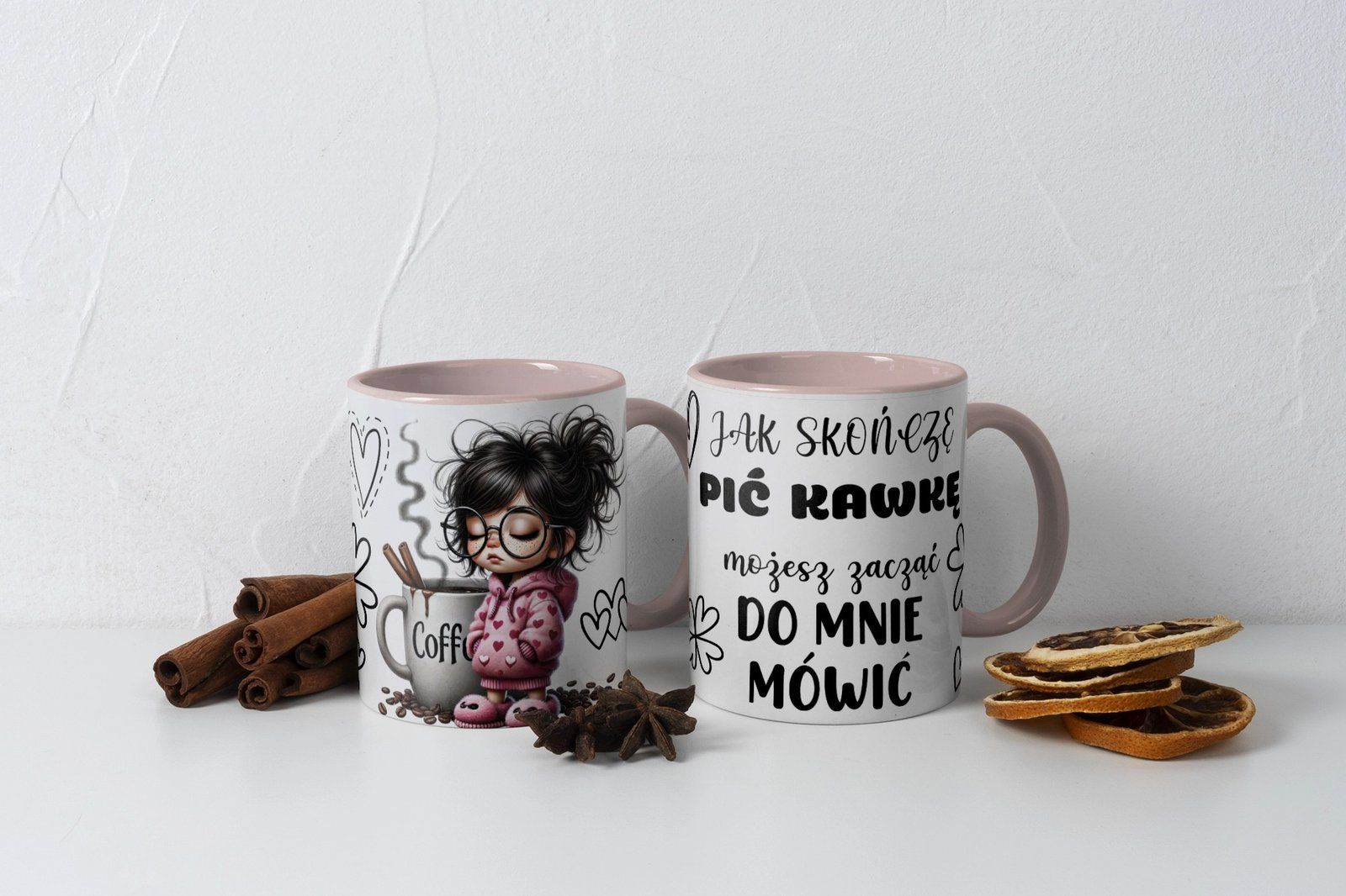 Personalizowany kubek z grafiką „Jak skoncze kawe mozesz do Mnie mowic"