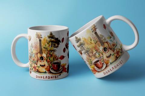Personalizowany kubek z grafiką „Dokladnie"