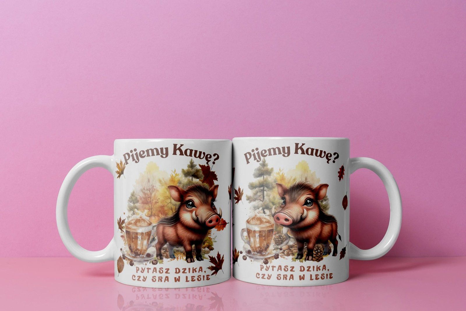 Personalizowany kubek z grafiką „Pijemy kawe?"