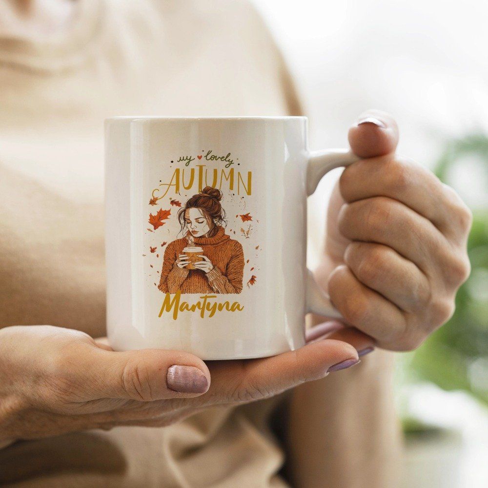 Personalizowany kubek z grafiką „Jesieniara Martyna"