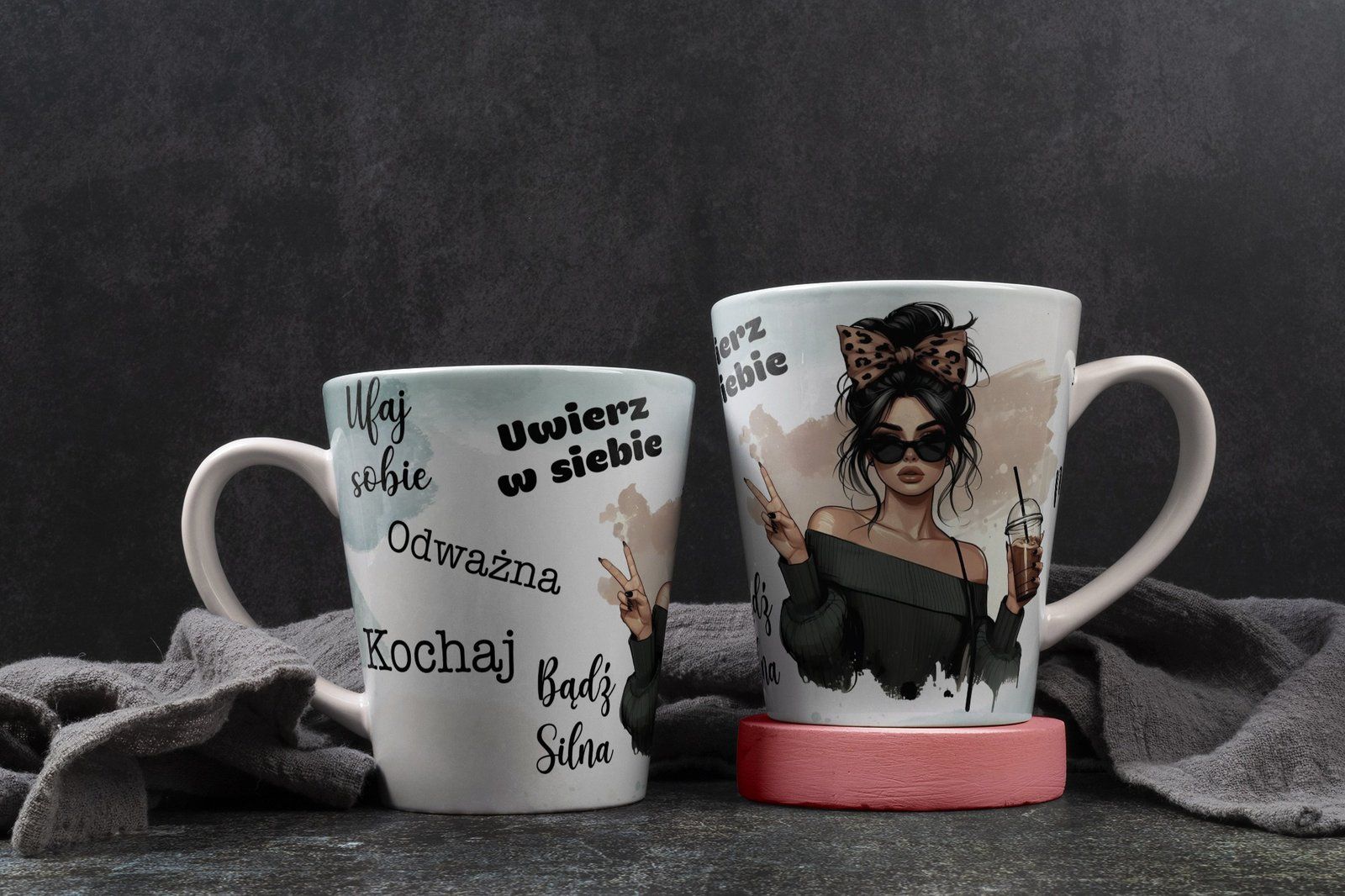 Personalizowany kubek z grafiką „Uwierz w Siebie"