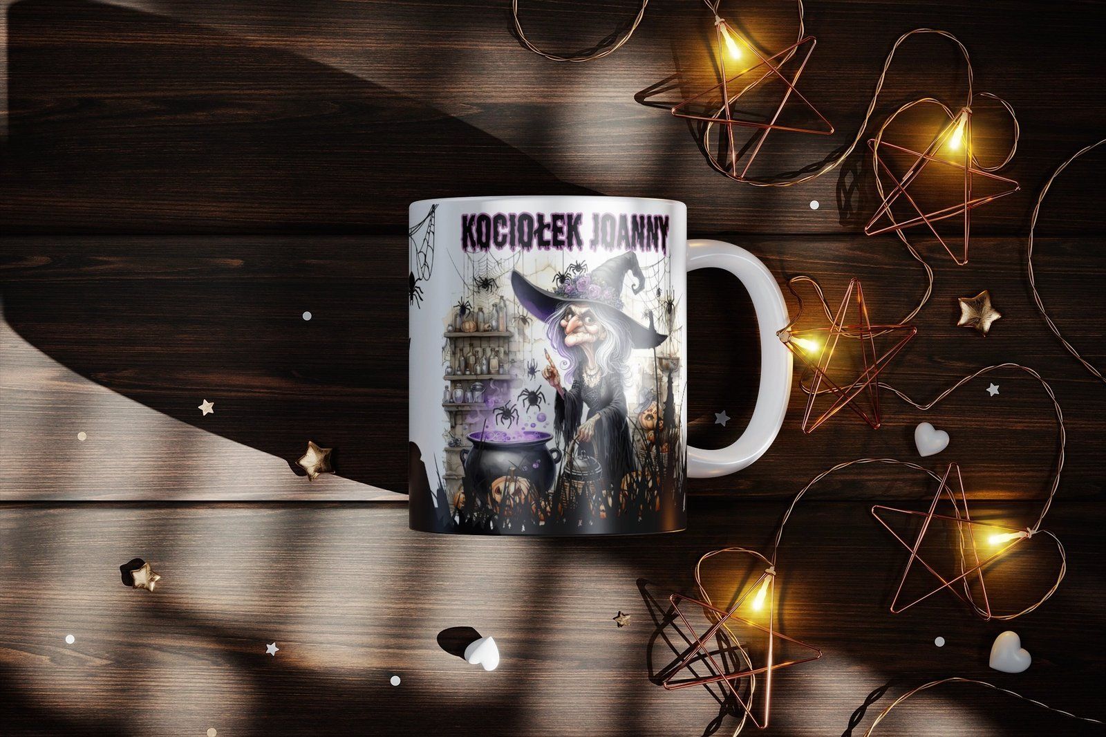 Personalizowany kubek „Kociołek Joanny” – Halloween