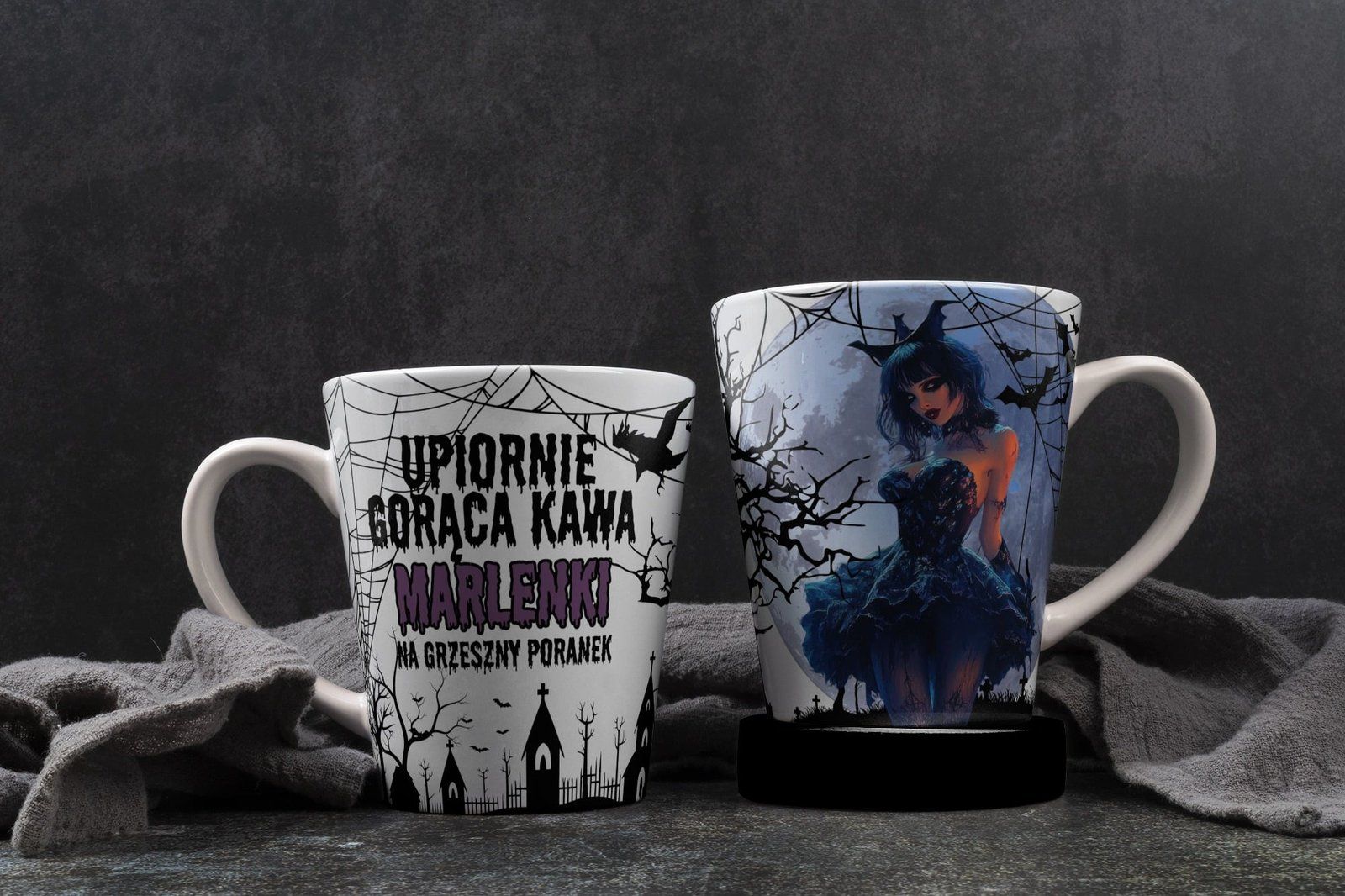 Personalizowany Kubek - Upiornie goraca Kawa Halloween